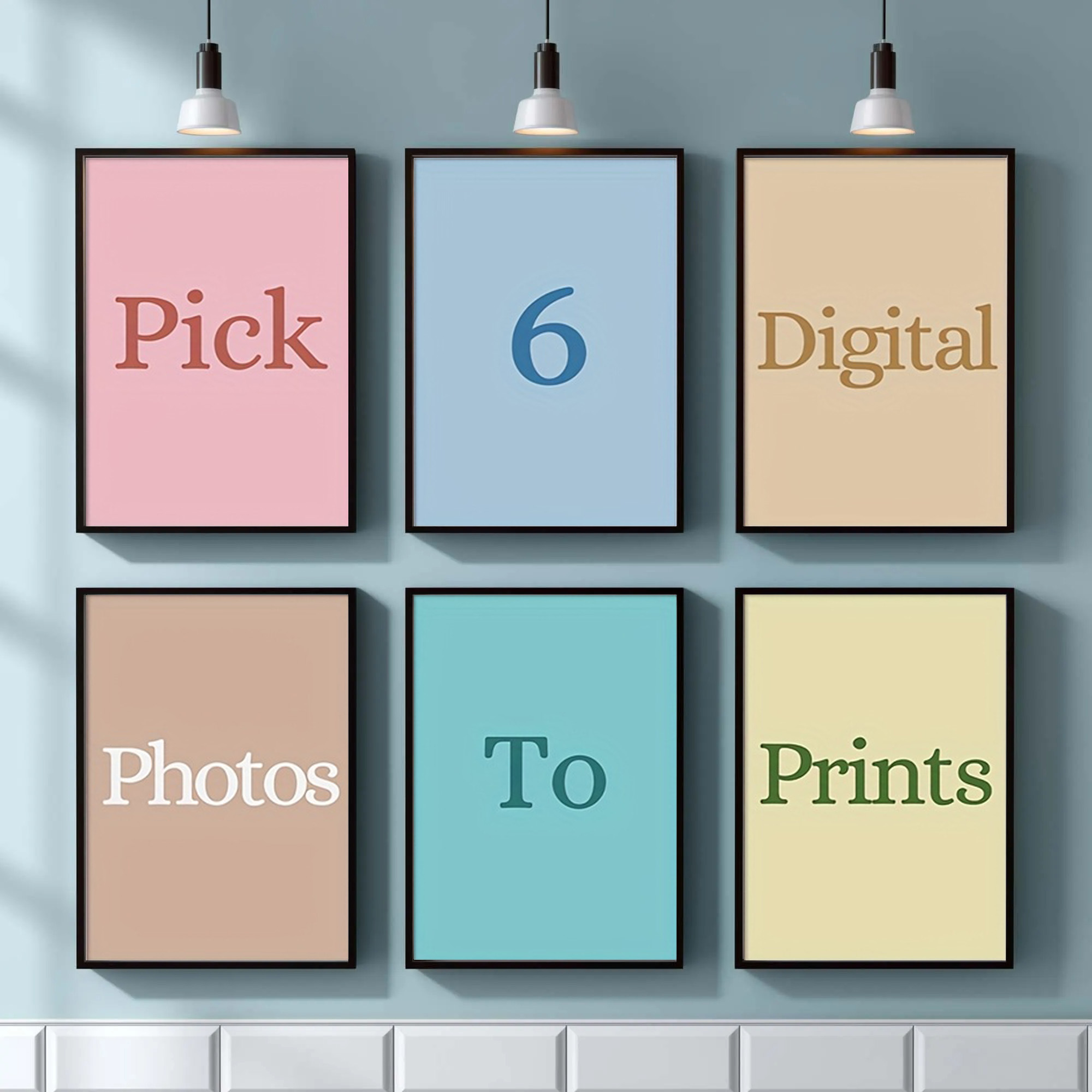 Home Decor Foto - 4/5/6pcs Custom Canvas Printing Personalized Photo
