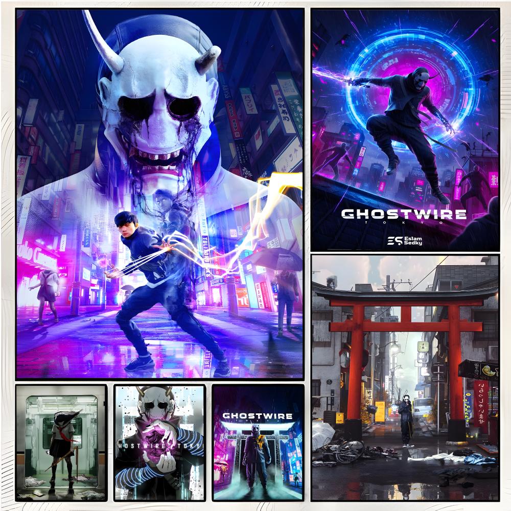 Home Decor Tokyo - Video Game Horror Ghostwire Tokyo Poster