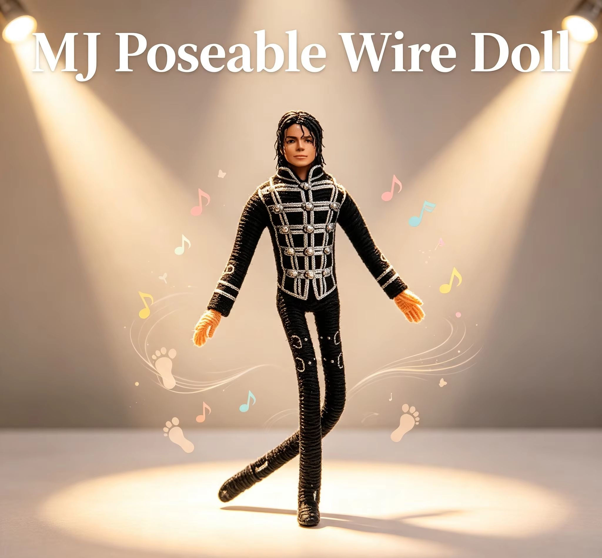 Home Decor Niche - Michael Jackson Movable Joint Plush Stuffed