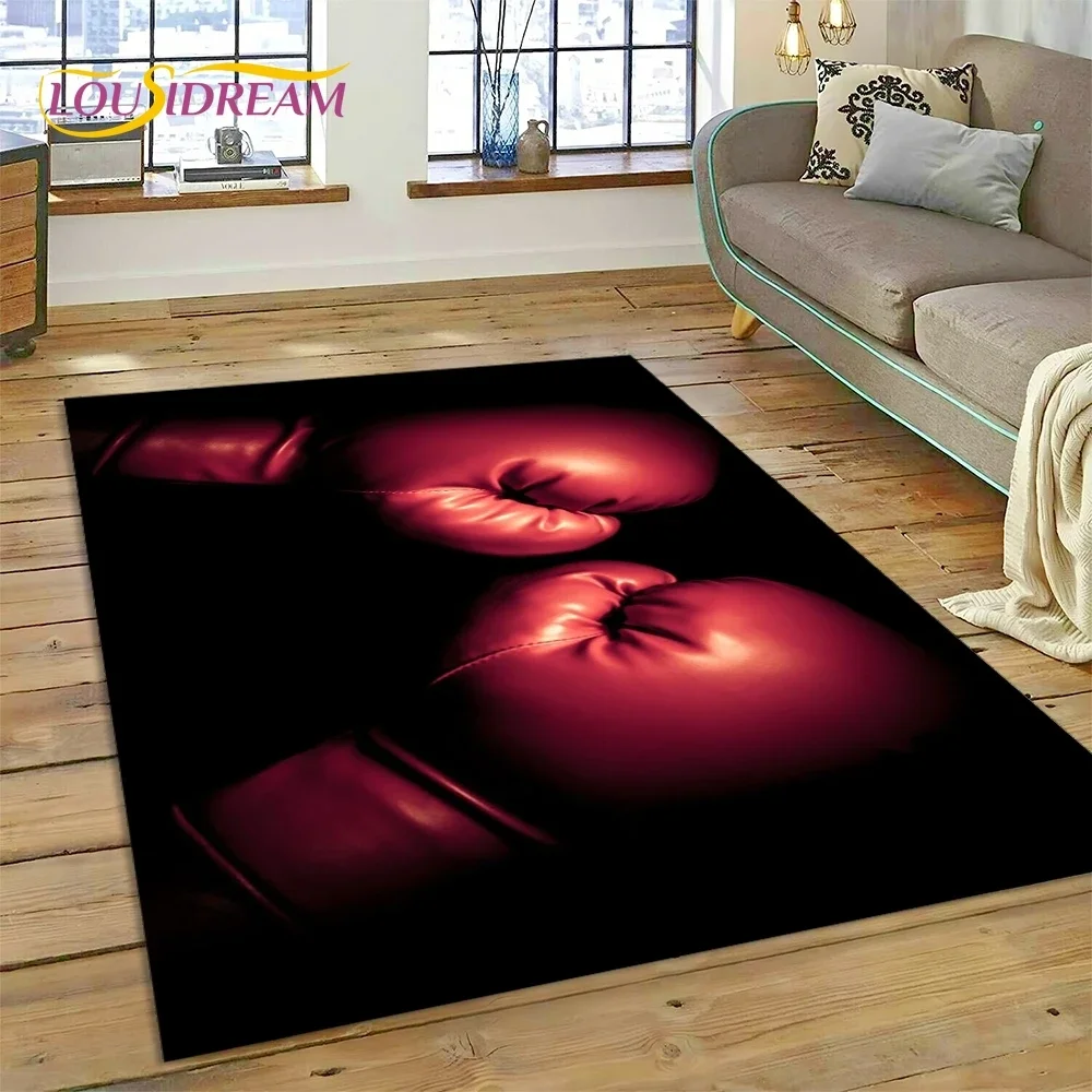 Home Decor Games Online Free - Boxing Gloves Boxer Fight Cartoon Carpet