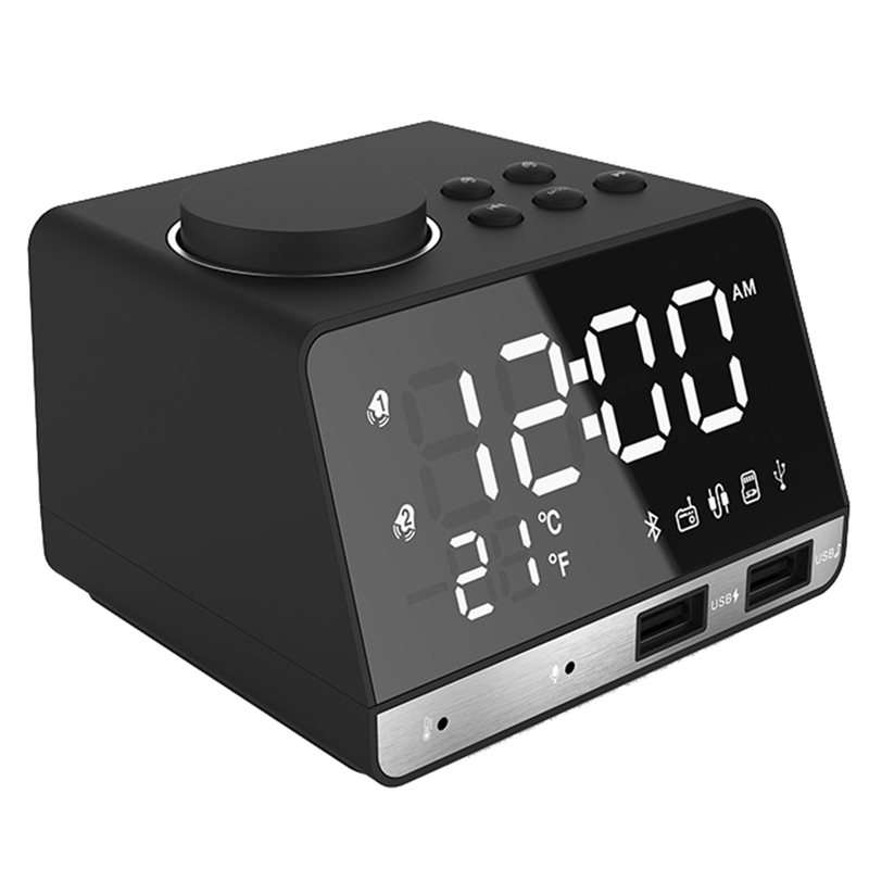 Home Decor Range - B92B-Alarm Clock Speaker LED Digital Display
