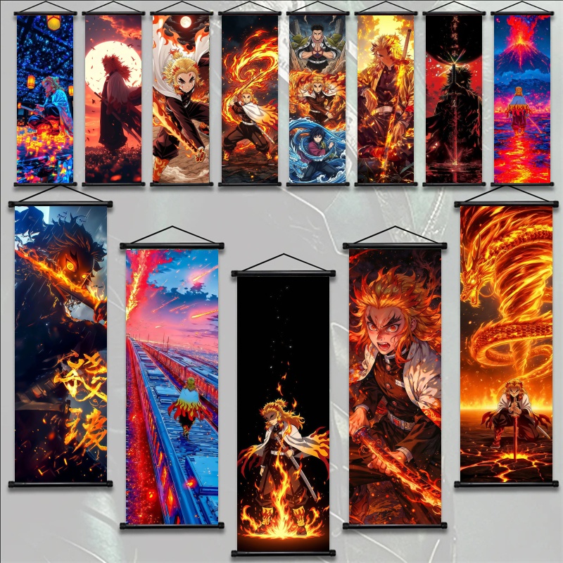 Home Decor Market - Demon Slayer Kyojuro Rengoku HD Print