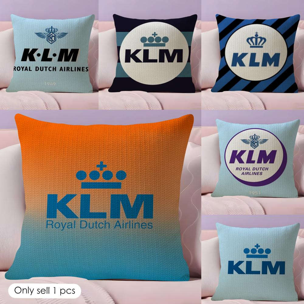 Home Decor Netherlands - Netherlands K-Klm R-Royal Dutch Airlines Cushion