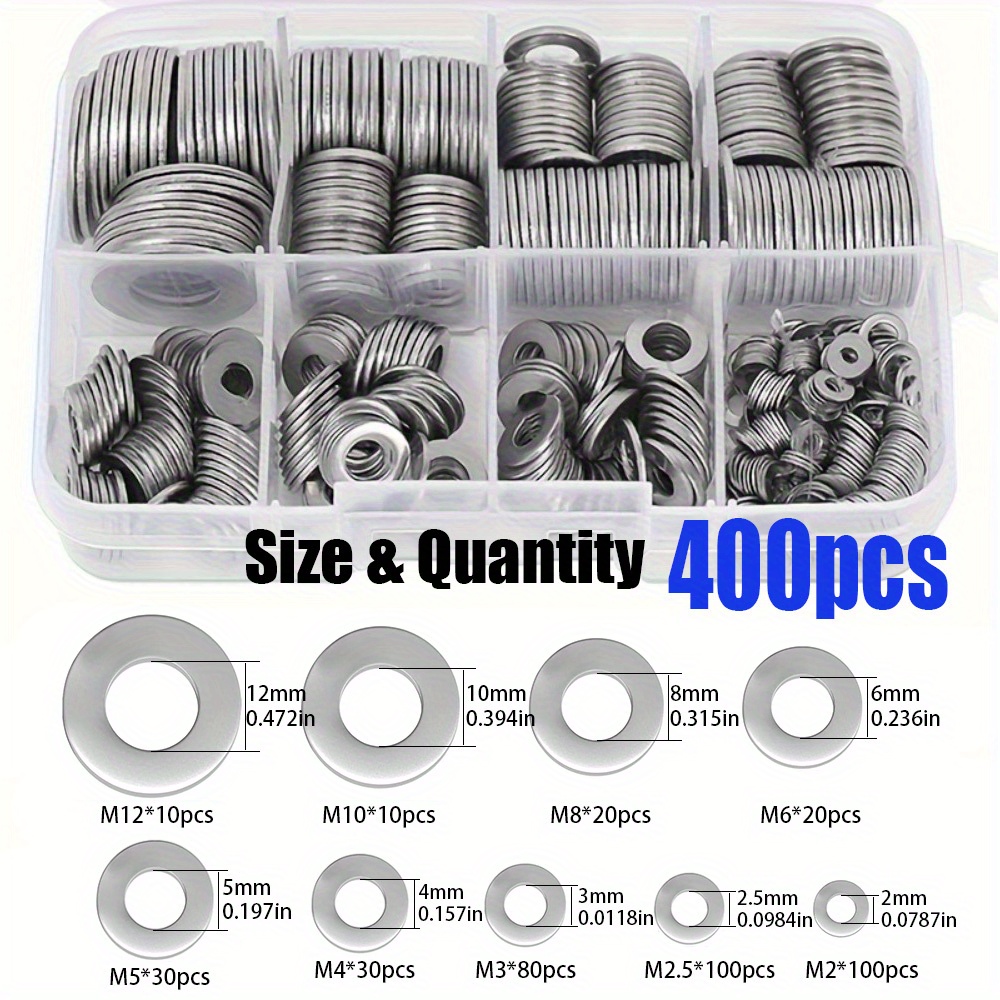 Home Decor Range - Stainless Steel Flat Washers Featuring a