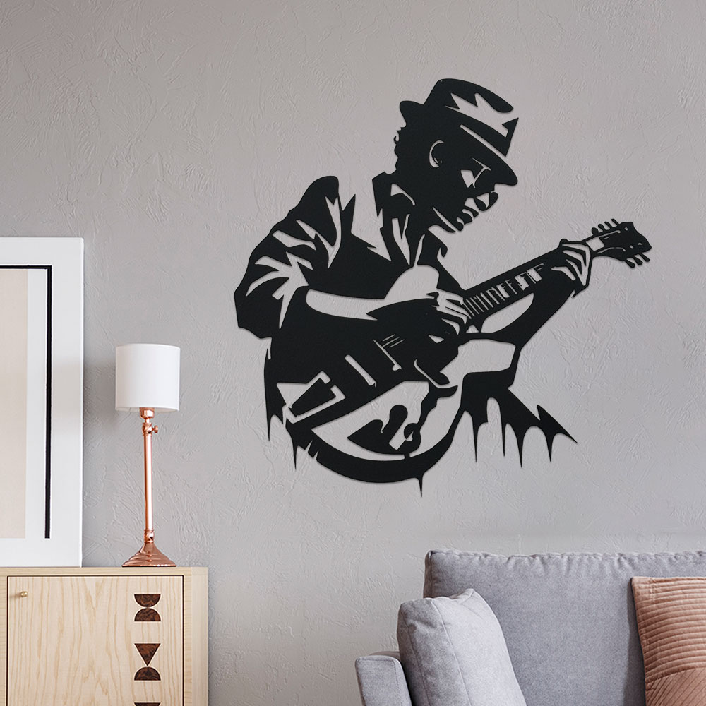 Guitarist Metal Wall Art,1pc U - Home Decor Enthusiast recension och pris