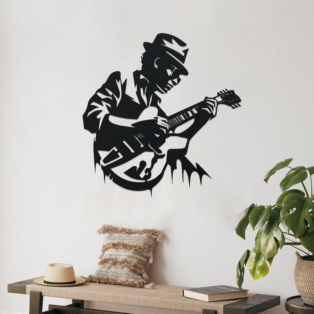 Guitarist Metal Wall Art,1pc U - Home Decor Enthusiast recension och pris