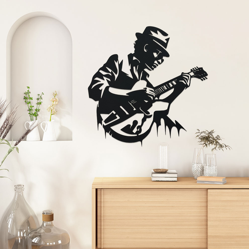 Guitarist Metal Wall Art,1pc U - Home Decor Enthusiast recension och pris