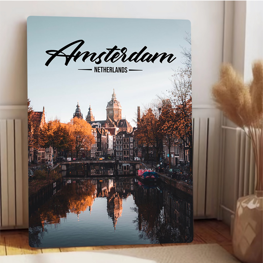 Amsterdam Netherlands Cityscap - Home Decor Netherlands recension och pris