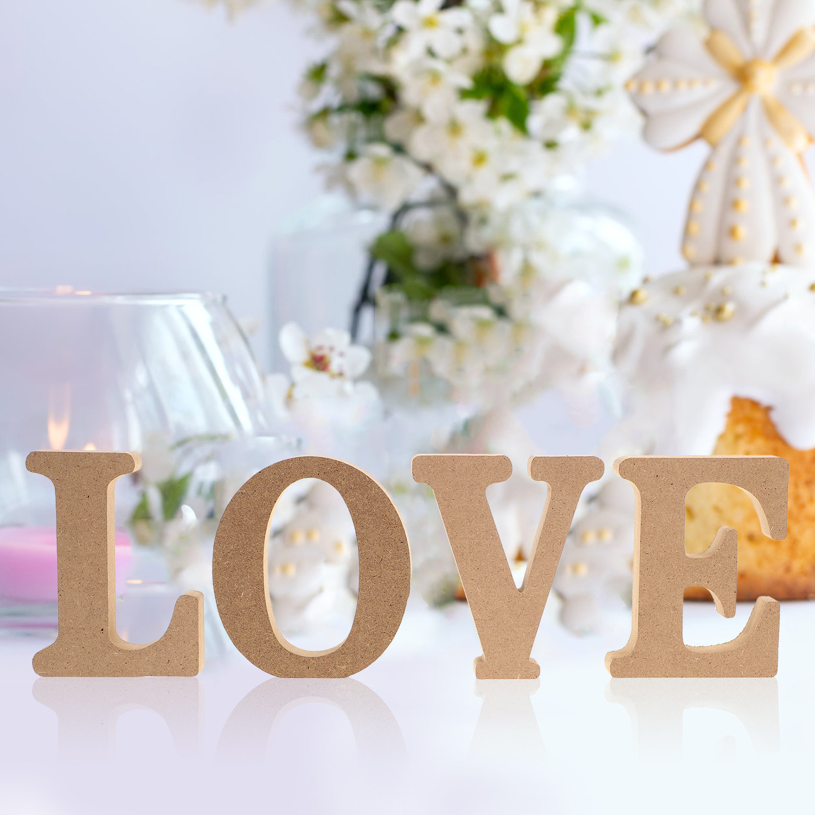 1Set Wood Love Sign Wooden Let - Wooden Letter Sign recension och pris