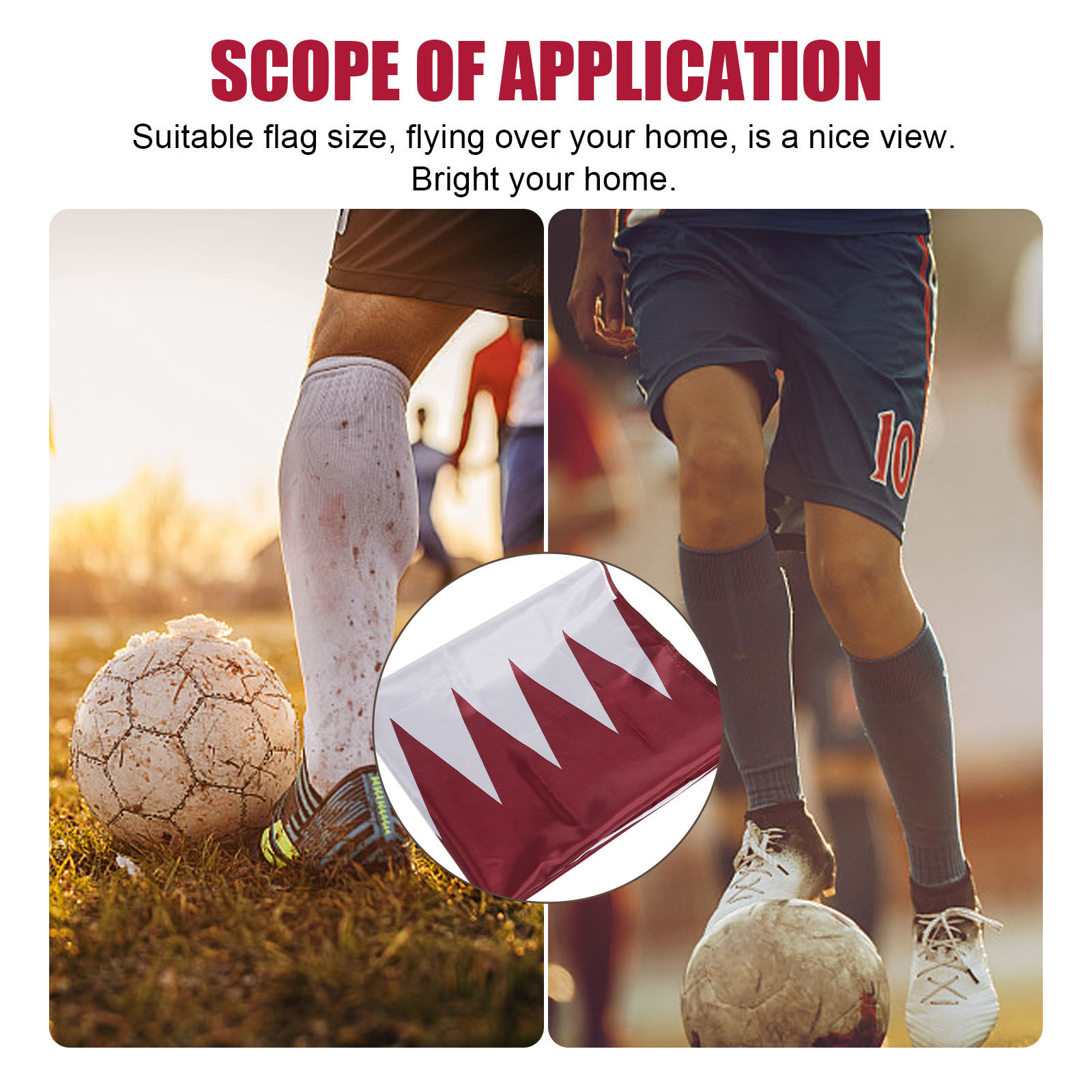 Qatar Hanging Nation Flag Poly - Home Decor Qatar recension och pris