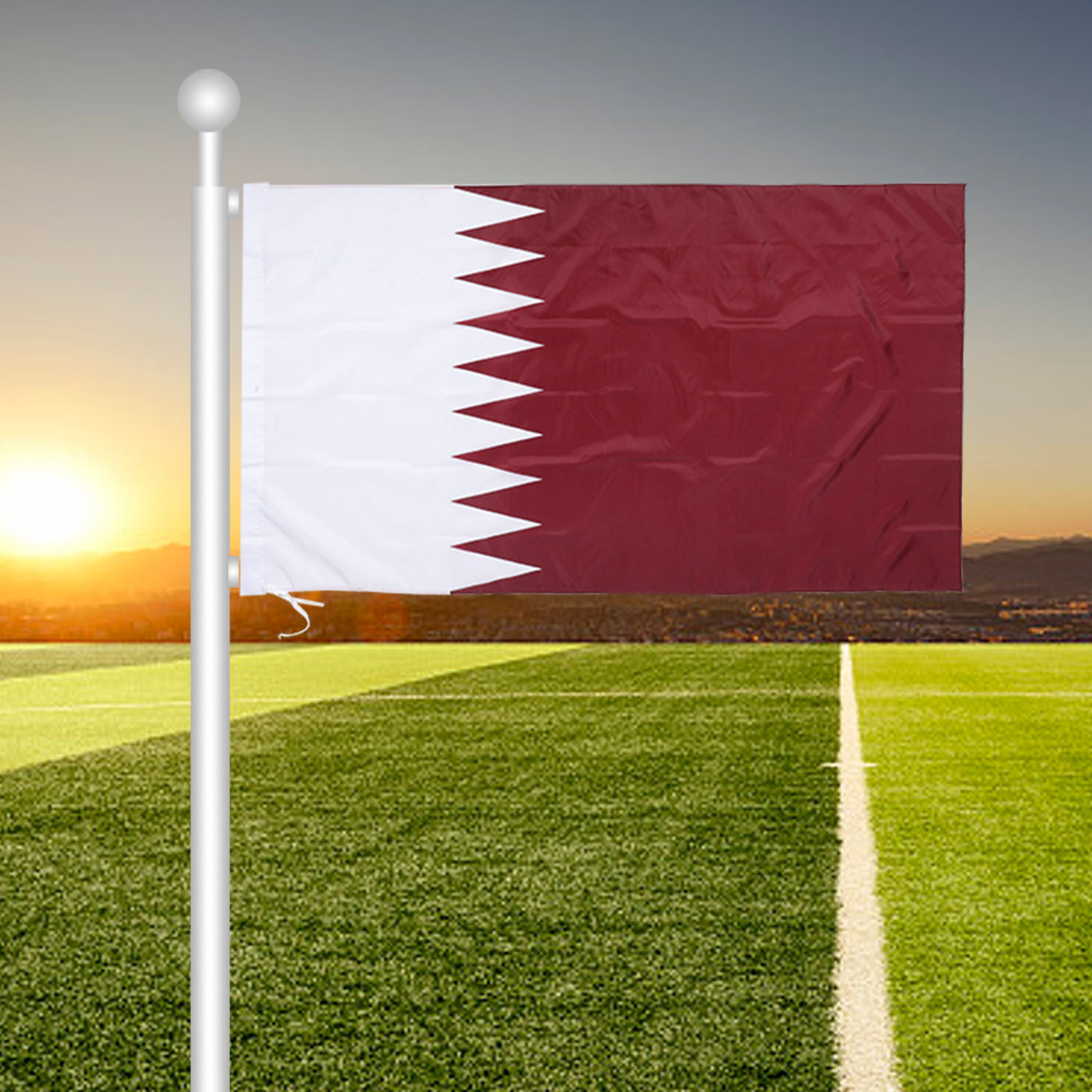 Qatar Hanging Nation Flag Poly - Home Decor Qatar recension och pris