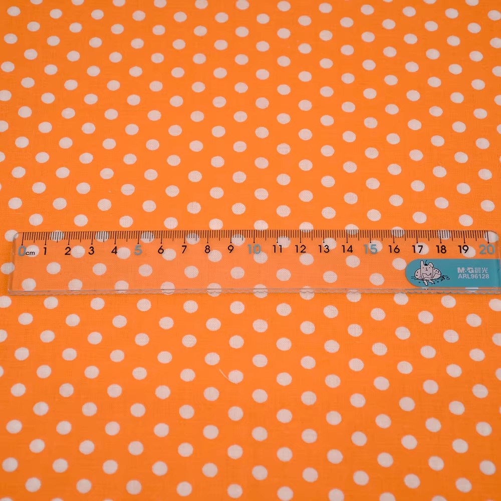50X150CM White Orange Polka Do - Home Decor Scrap recension och pris