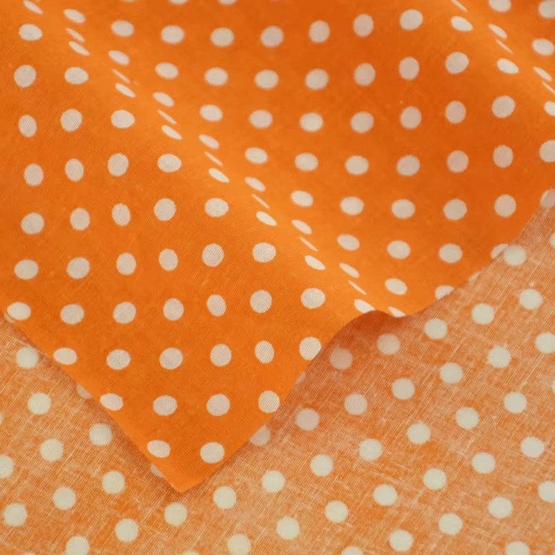 50X150CM White Orange Polka Do - Home Decor Scrap recension och pris