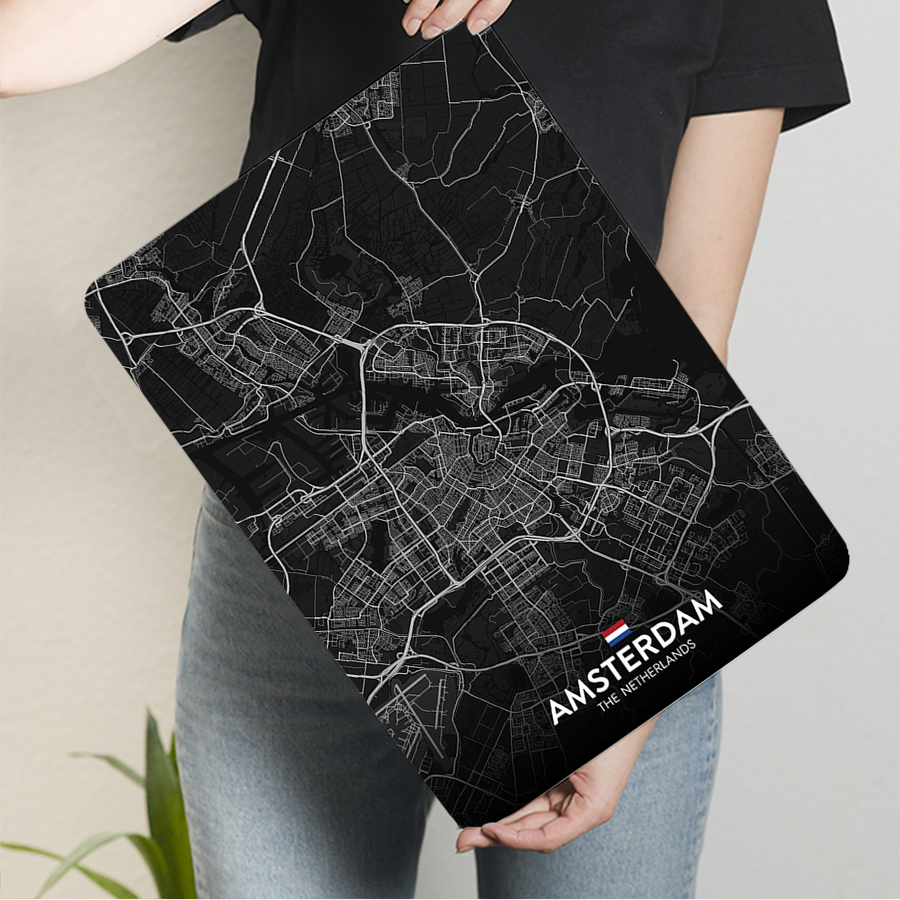 Custom Amsterdam City Map Meta - Home Decor Netherlands recension och pris