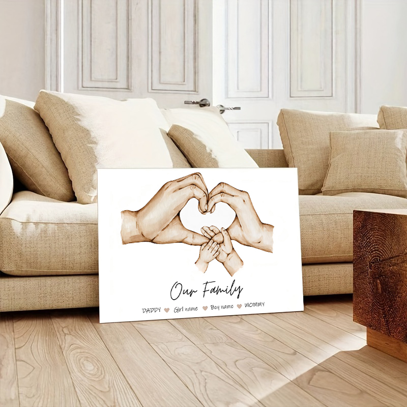 Personalized Custom Family Han - Home Decor Foto recension och pris