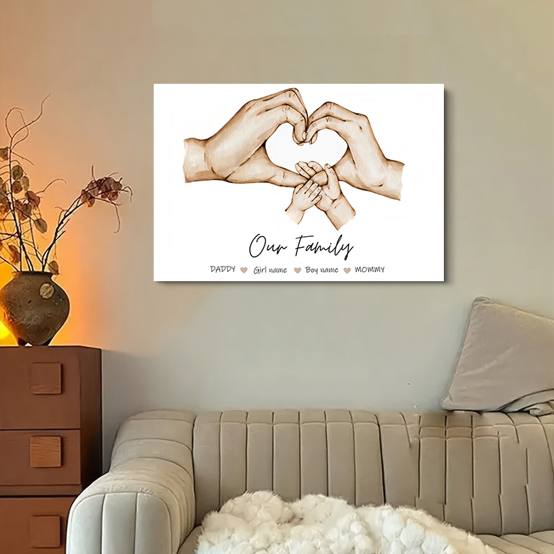 Personalized Custom Family Han - Home Decor Foto recension och pris