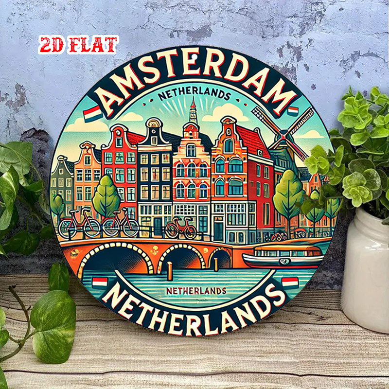 2D Flat, 1pc Amsterdam Netherl - Home Decor Netherlands recension och pris