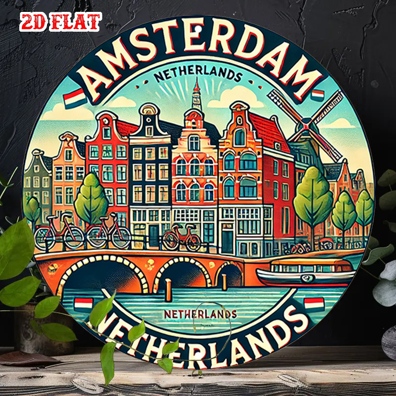 2D Flat, 1pc Amsterdam Netherl - Home Decor Netherlands recension och pris