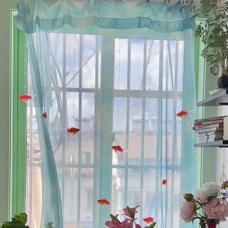 Light Blue Solid Sheer Voile W - Home Decor Wall Panels recension och pris