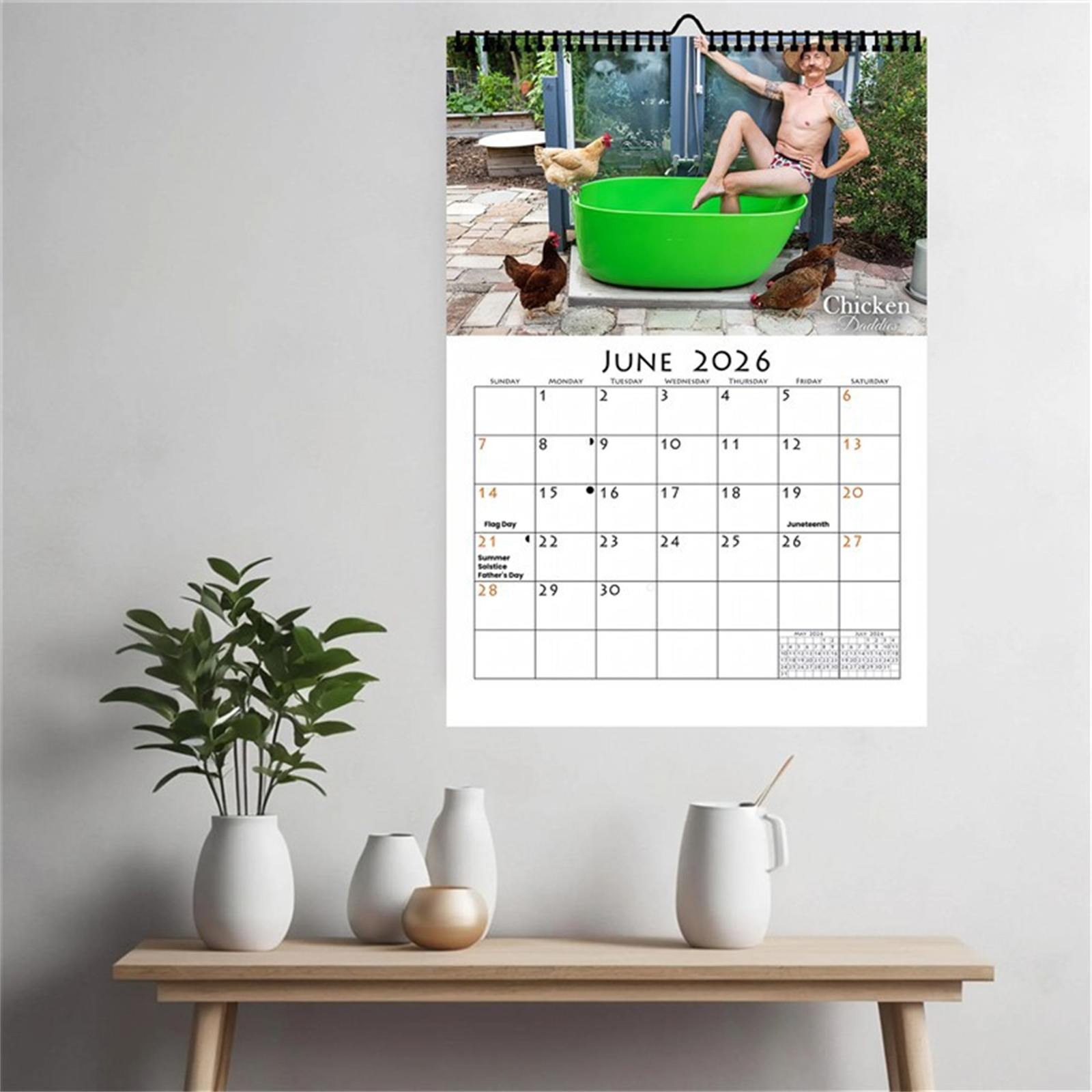 2026 Funny Chicken Daddy Wall  - Home Decor Scrap recension och pris