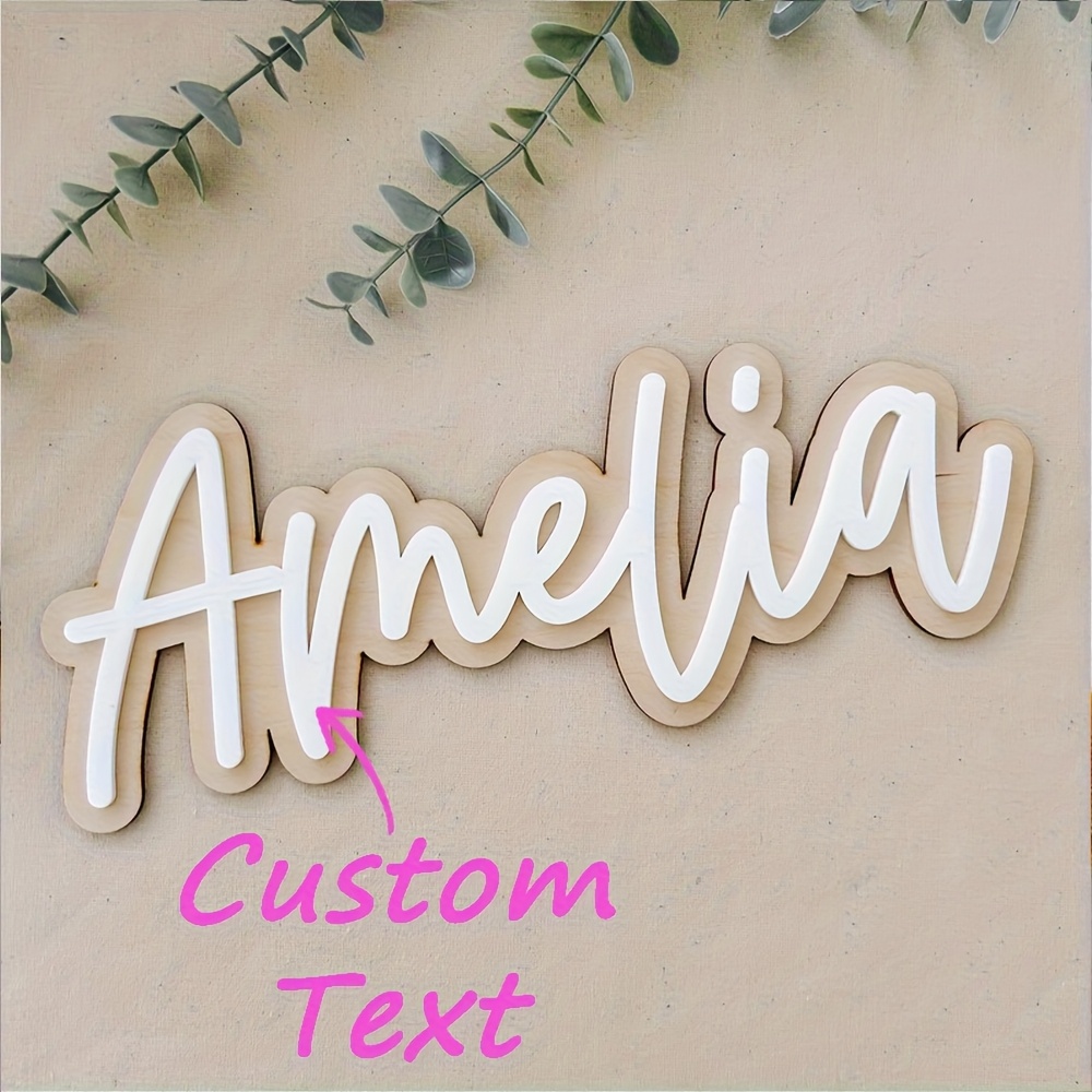 Personalized Double-Layered Wo - Wooden Letter Sign recension och pris