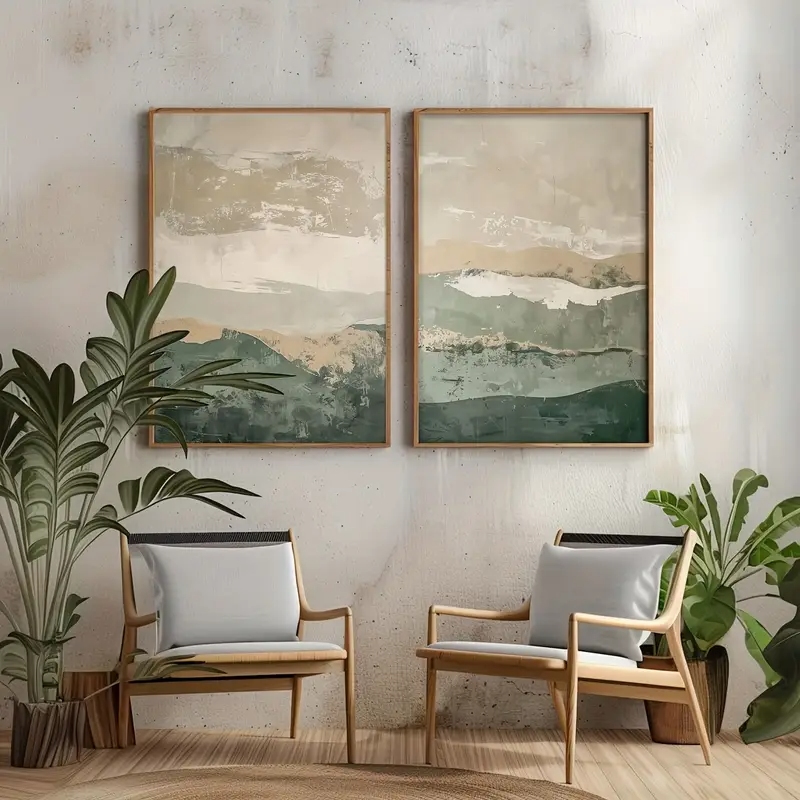 2pcs/set Wabi Sabi Abstract Ge - Home Decor Range recension och pris