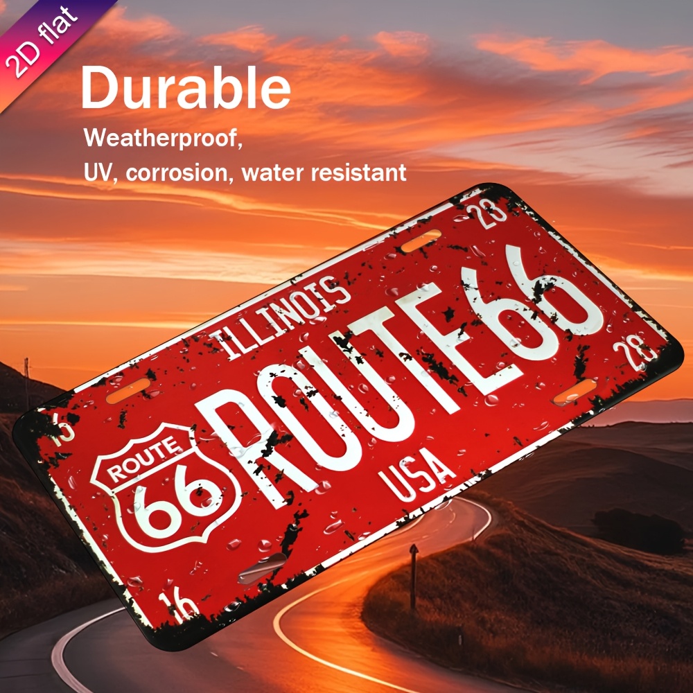 Illinois Route 66 USA Vintage  - Home Decor Usa recension och pris