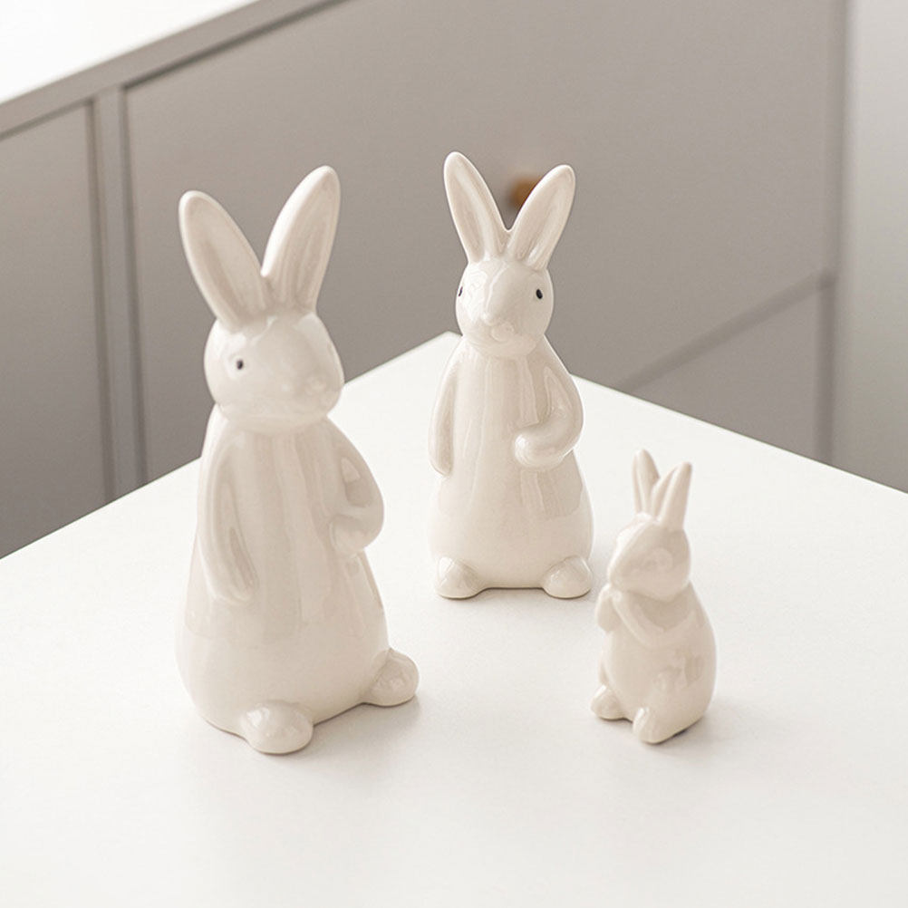 White Ceramic Bunny Decoration - Home Decor Design Ideas recension och pris