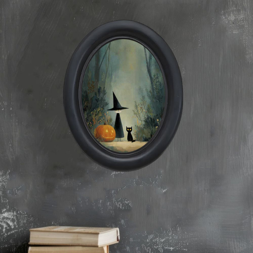 A 3D Vintage Halloween Witch a - Home Decor Scrap recension och pris