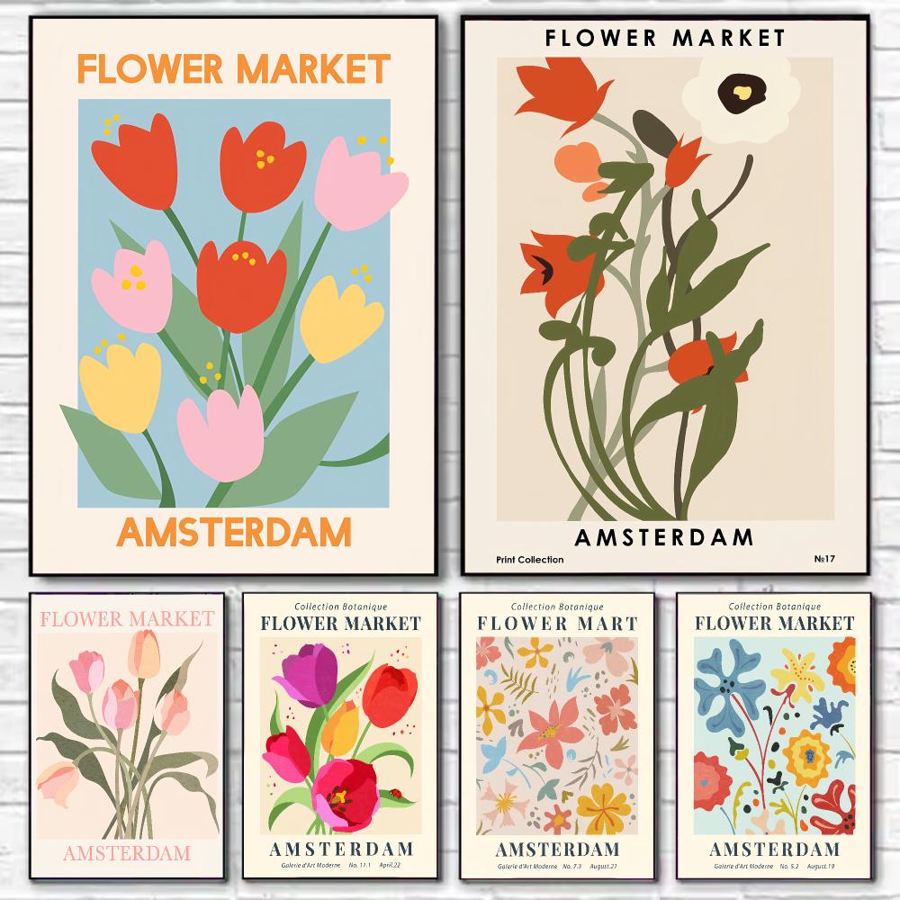 Amsterdam Flower Market HD Wal - Home Decor Netherlands recension och pris