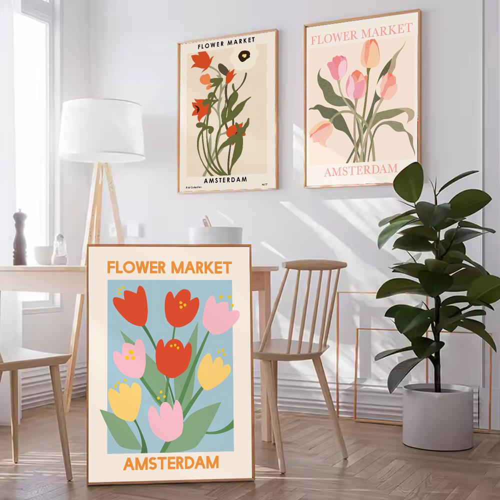 Amsterdam Flower Market HD Wal - Home Decor Netherlands recension och pris