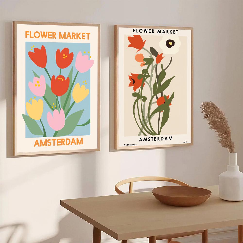 Amsterdam Flower Market HD Wal - Home Decor Netherlands recension och pris