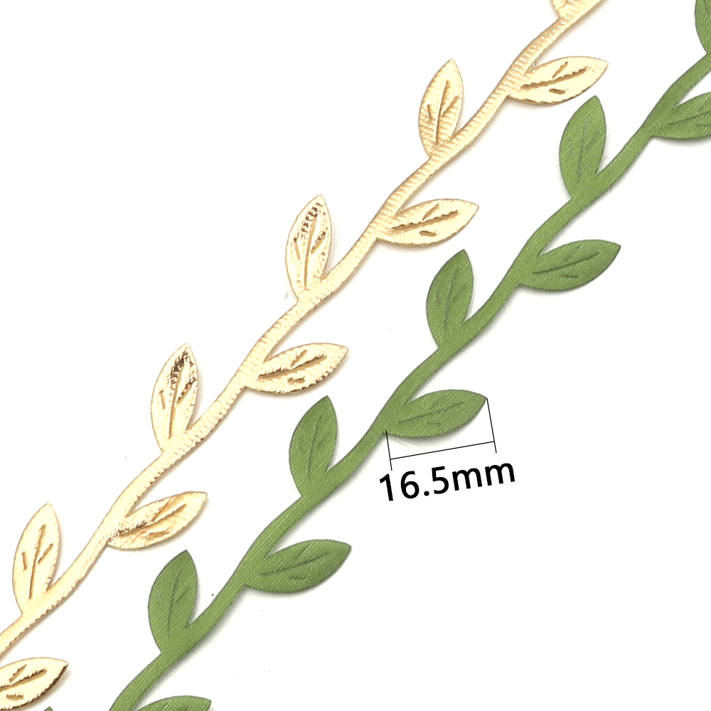 5//10/20M Gold Leaves Vine Art - Home Decor Scrap recension och pris