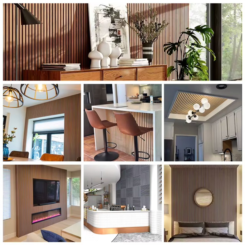 Best Selling Wooden Slatted Ac - Home Decor Wall Panels recension och pris