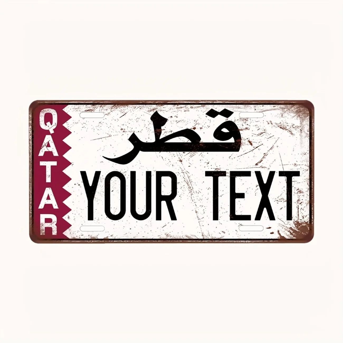 Custom Qatar Aluminum License  - Home Decor Qatar recension och pris
