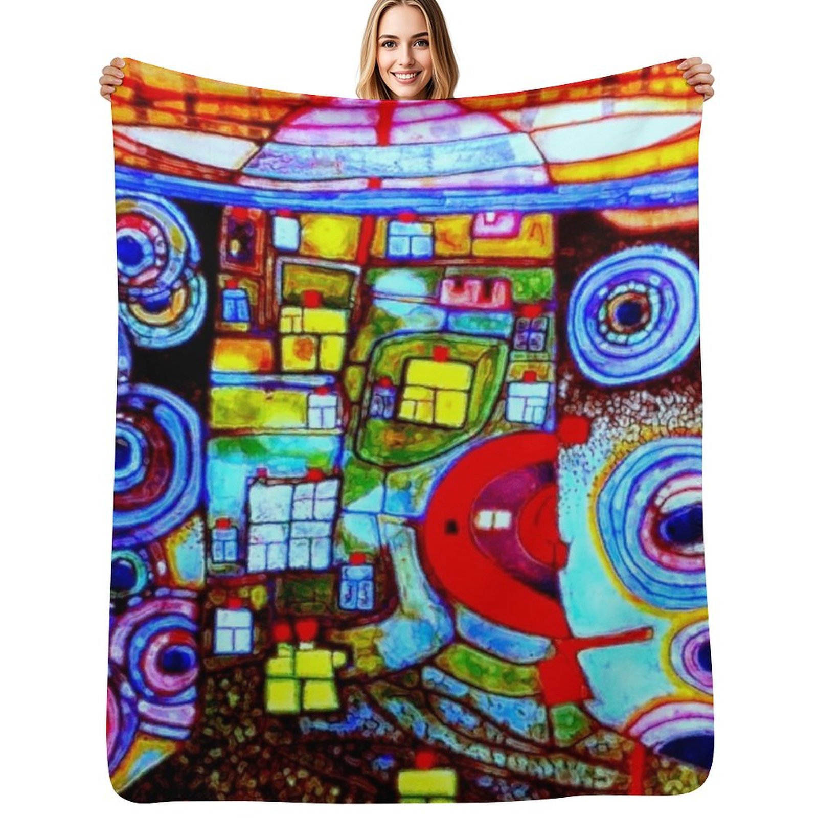 Qatar 813 neon Throw Blanket S - Home Decor Qatar recension och pris
