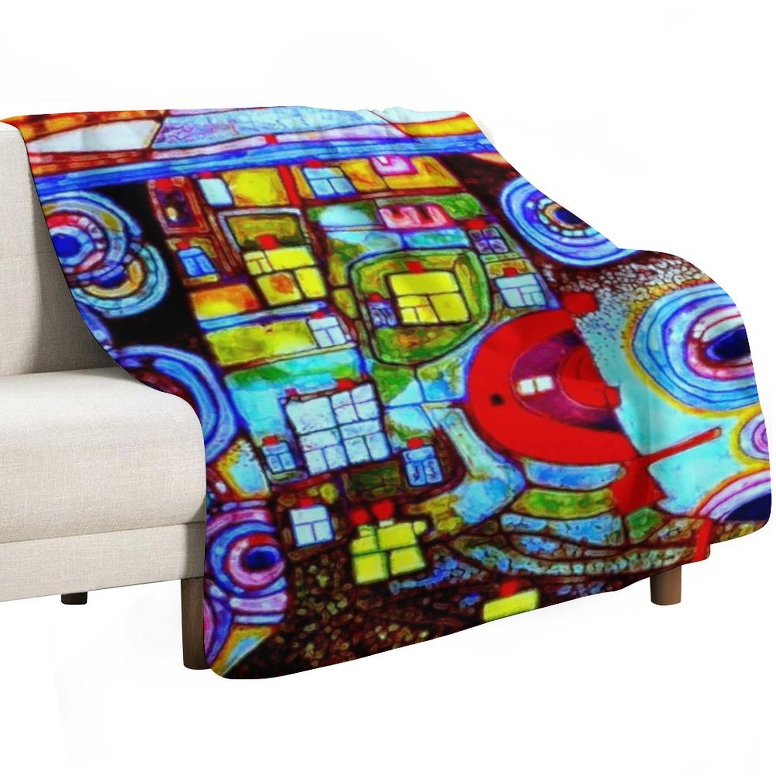 Qatar 813 neon Throw Blanket S - Home Decor Qatar recension och pris