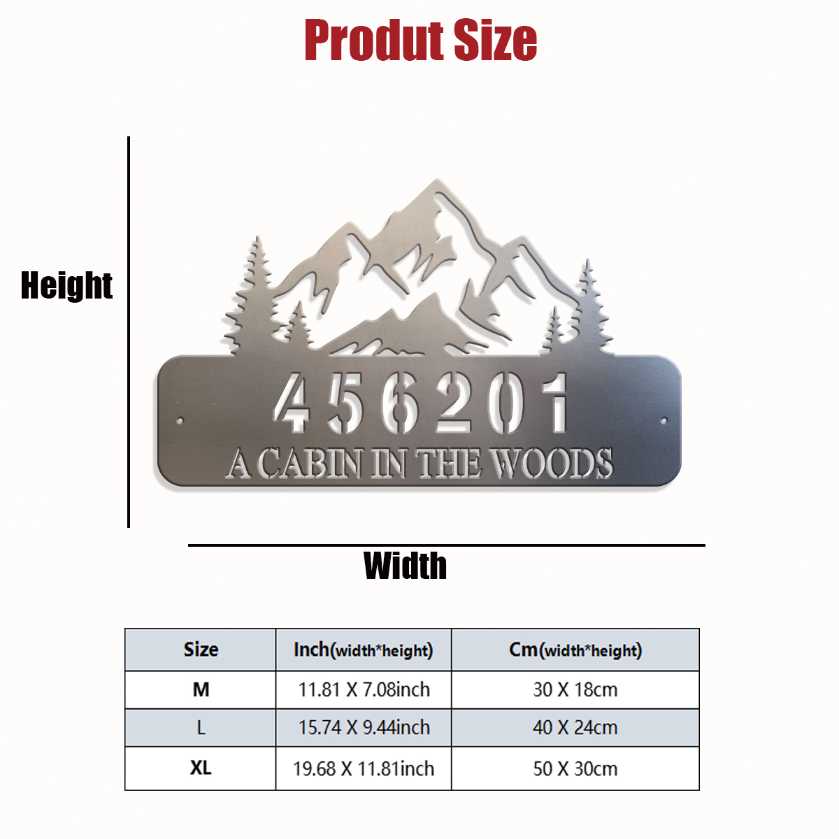 Custom mountain range Metal Wa - Home Decor Range recension och pris