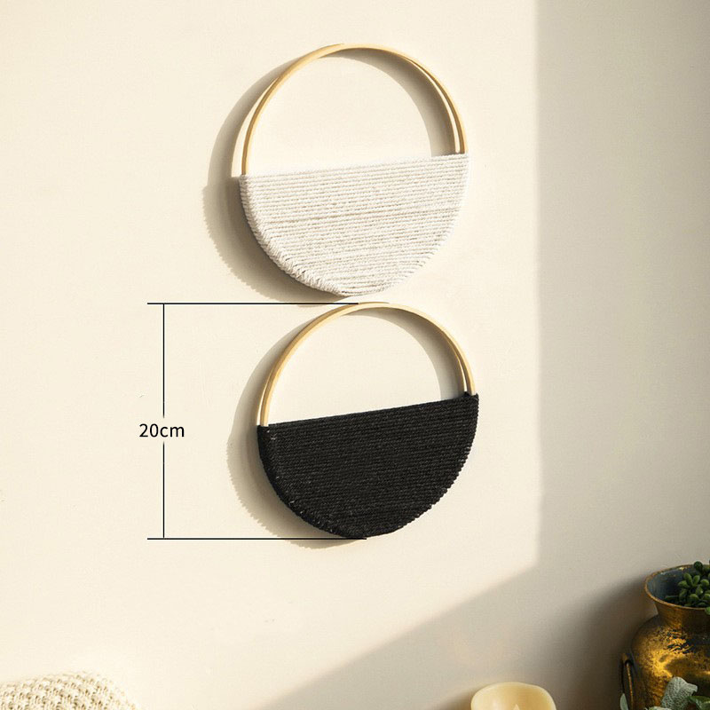 2pcs Bamboo Circle Wall Hangin - Aesthetic Tapestry recension och pris