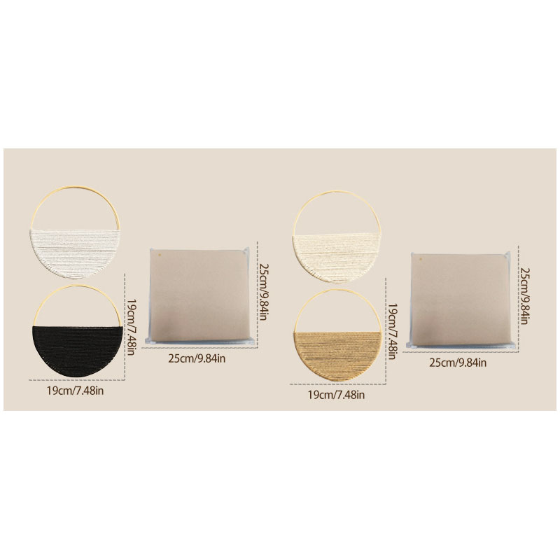2pcs Bamboo Circle Wall Hangin - Aesthetic Tapestry recension och pris