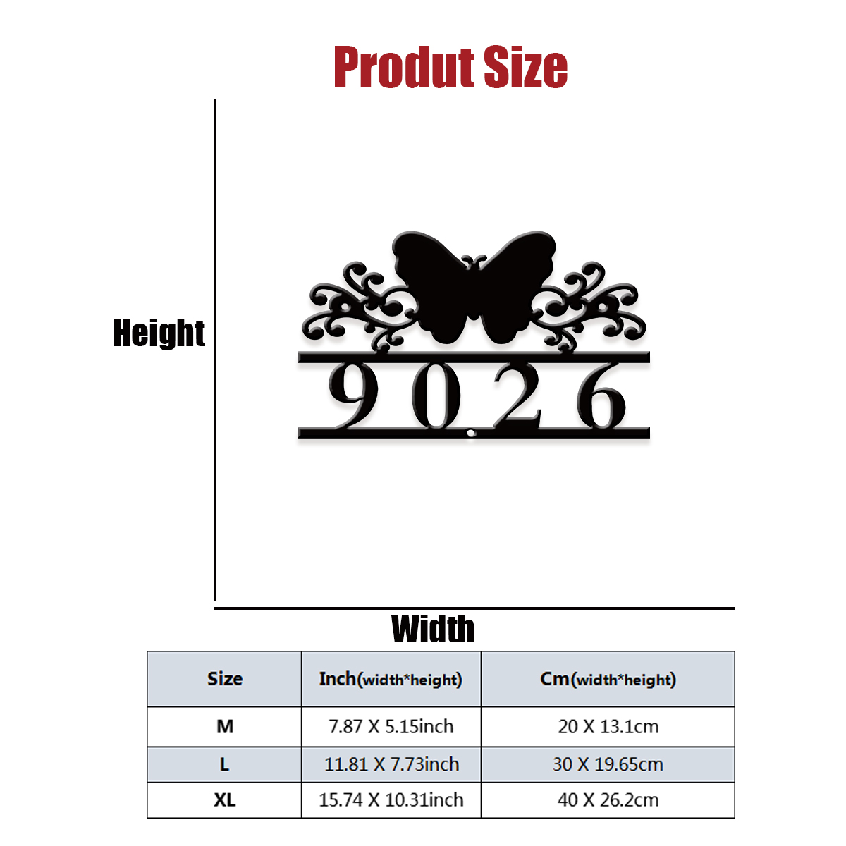 1Pc Custom butterfly Metal Str - Home Decor Garden recension och pris