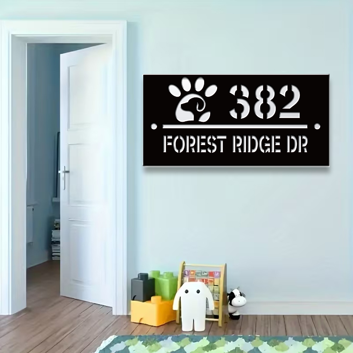 1Pc Custom cute pet Number&Tex - Home Decor Garden recension och pris