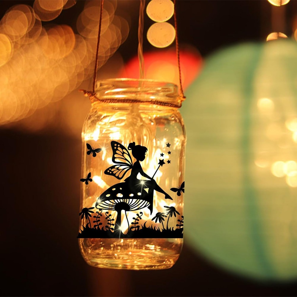 Elf Silhouette Jar Cutouts Pap - Home Decor Scrap recension och pris