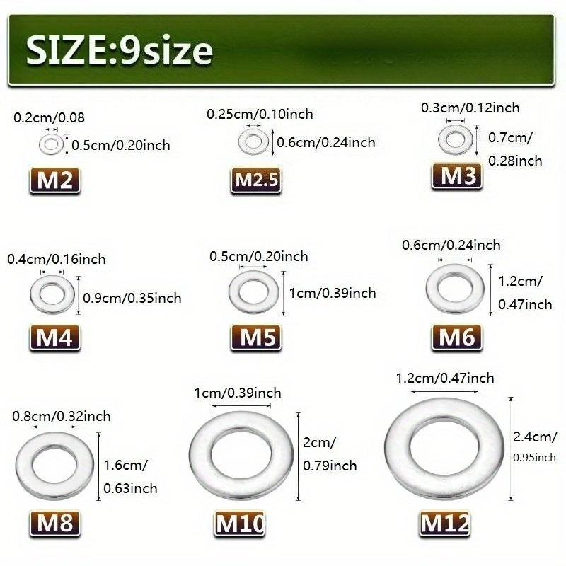 Stainless Steel Flat Washers F - Home Decor Range recension och pris