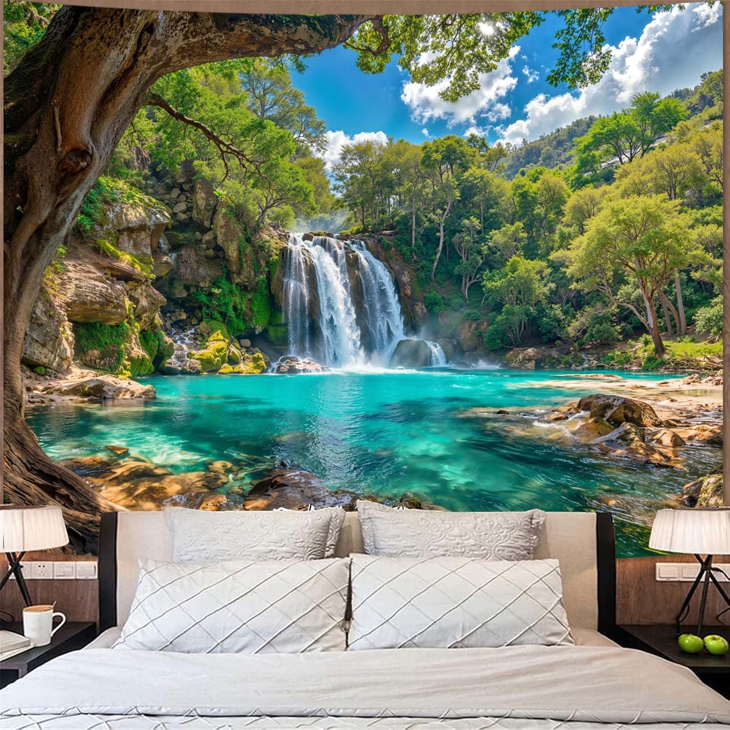 Aesthetic Waterfall Nature Tap - Aesthetic Tapestry recension och pris