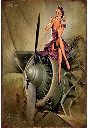 Vintage Tin Sign Military Pin  - Home Decor Wall Panels recension och pris