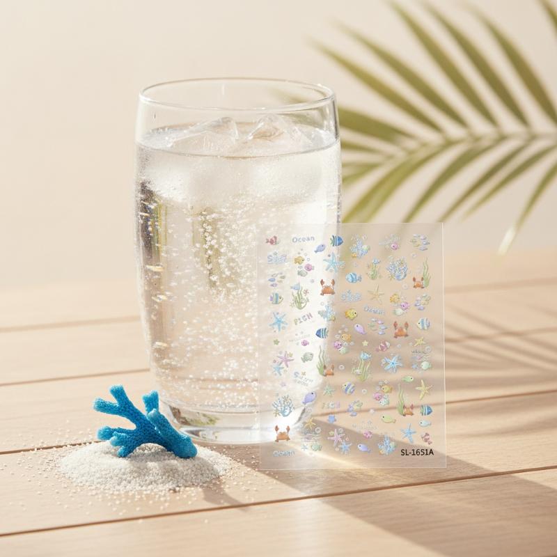 Embossed 3D Ocean Nail Art Sti - Home Decor Enthusiast recension och pris