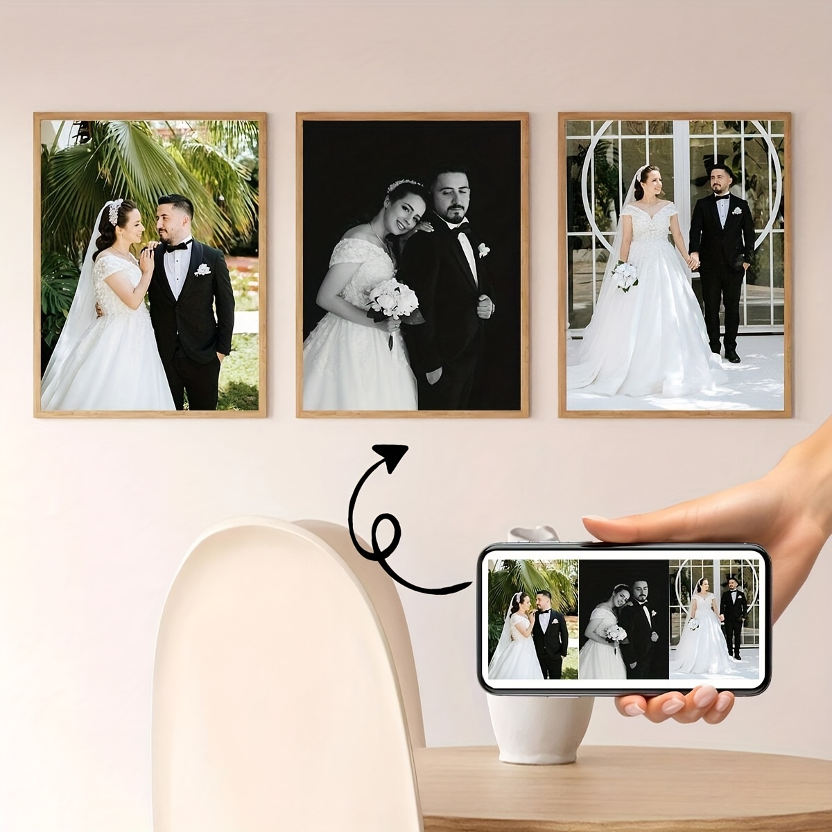 3pcs/set Custom Square Canvas  - Home Decor Foto recension och pris