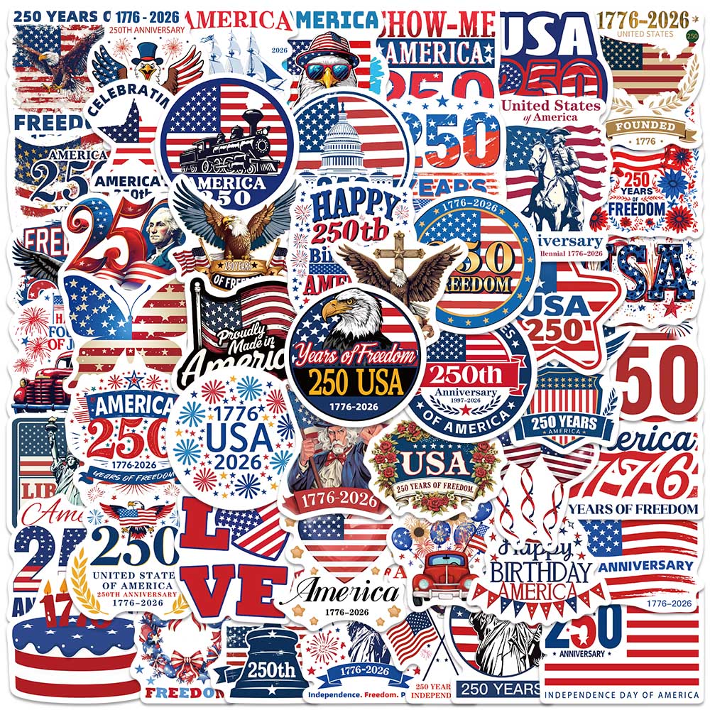 50PCS USA Patriotic Anniversar - Home Decor Usa recension och pris