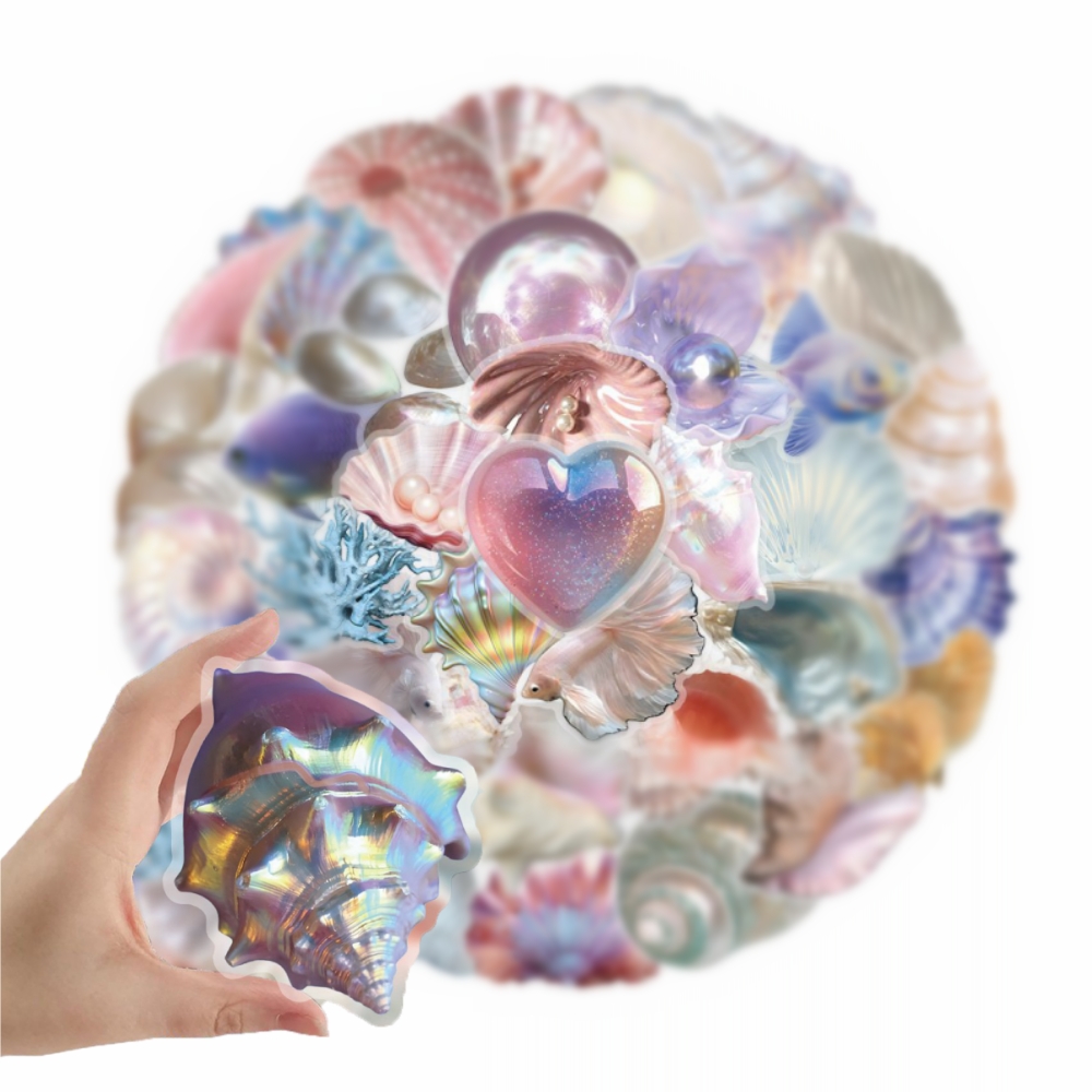 50pcs Cartoon Shell Graffiti S - Home Decor Wall Panels recension och pris